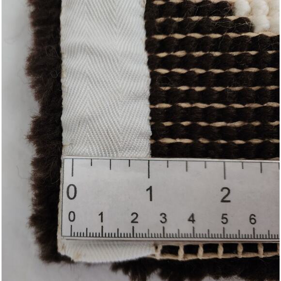 RUG/WALL HANGING-Latch Hook-Teddy Bear-Black Tan-34"X26" - Picture 7 of 9